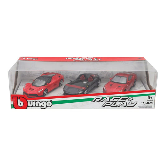 Ferrariフェラーリ 3台セット Monza SP2 Portofino LaFerrari 2013 レッド ブラック / Bburago 1/43 ミニカー