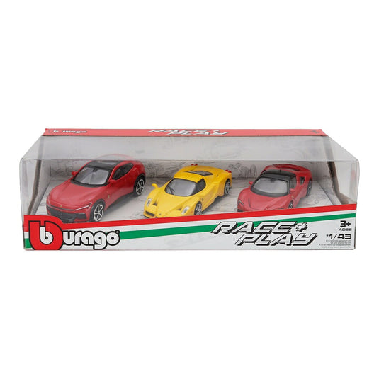 Ferrariフェラーリ 3台セット Purosangueレッド Enzoイエロー SF90 Stradaleレッド 2024 / Bburago 1/43 ミニカー