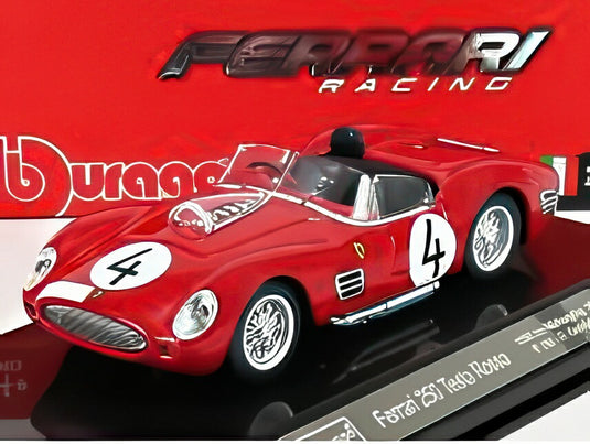 FERRARI 250 TESTAROSSA N4 1958 ディスプレイケース付 レッド/ Bburago 1/43 シグネチャーシリーズミニカー