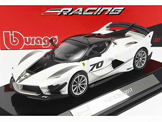 FERRARI FXX-K EVO N70 フィナーリモンディアーリ 2017 ケース付 ビアンコイタリア ホワイトパールメタリック/ Bburago 1/43 シグネチャーシリーズミニカー