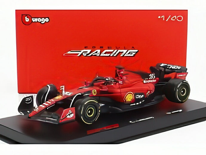 FERRARI F1 SF-23 N16 2023 C.ルクレール パイロットフィギュア/ケース付 限定 レッド ブラック/ Bburago 1/43 シグネチャーシリーズミニカー