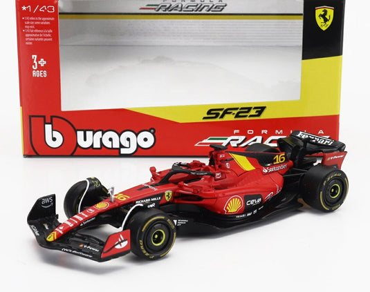 フェラーリ F1 SF23 スクーデリア・フェラーリ N 16 2023年モンツァ・イタリアGP 4位 シャルル・ルクレール レッド ブラック イエロー 海外限定/ Bburago 1/43 ミニカー