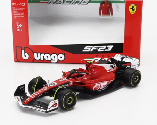 フェラーリ F1 SF23 スクーデリア・フェラーリ N 55 2023年ラスベガスUSA GP カルロス・サインツ レッド ホワイト ブラック 海外限定/ Bburago 1/43 ミニカー
