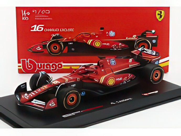 【予約】12月以降発売予定FERRARI F1 SF-24 チーム スクーデリア フェラーリ 16号車 4位 エミリアロマーニャ イモラGP 2024 シャルル・ルクレール ドライバーフィギュア・ レッド ブラック 限定モデル/ Bburago 1/43 シグネチャー海外限定ミニカー