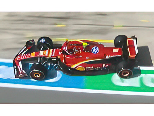 【予約】2025年発売予定FERRARI F1 SF 24 TEAM SCUDERIA FERRARI N 55 3rd MONACO GP 2024 CARLOS SAINZフィギュア付き RED BLACK/Bburago 1/43ミニカー シグネチャーシリーズ