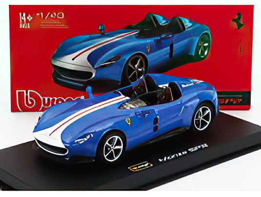 FERRARI MONZA SP2 2018 BLUE SILVER/Bburago 1/43ミニカー シグネチャーシリーズ