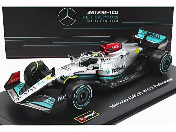 MERCEDES GP F1 W13E TEAM MERCEDES AMG PETRONAS F1 N 44 SEASON 2022 LEWIS HAMILTON SILVER GREEN/Bburago 1/43ミニカー シグネチャーシリーズ