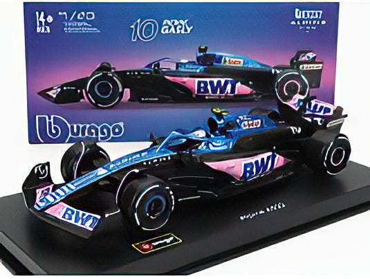 ALPINE F1 A523 TEAM BWT ALPINE F1 N 10 SEASON 2023 PIERRE GASLY CON PILOTA E VETRINAフィギュア付き BLUE BLACK PINK/Bburago 1/43ミニカー シグネチャーシリーズ