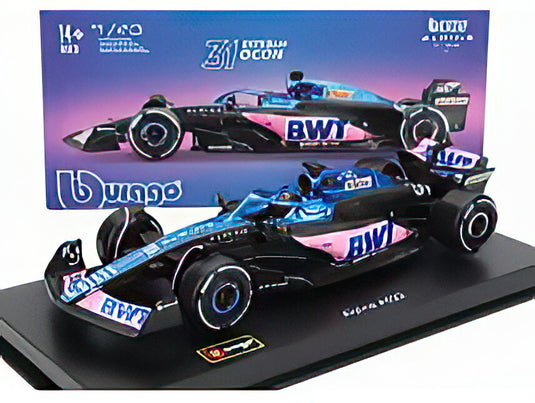 ALPINE F1 A523 TEAM BWT ALPINE F1 N 31 SEASON 2023 ESTEBAN OCON CON PILOTA E VETRINAフィギュア付き BLUE BLACK PINK/Bburago 1/43ミニカー シグネチャーシリーズ