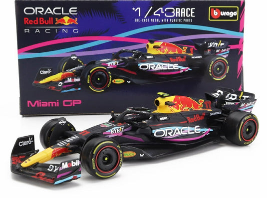 レッドブル F1 RB19 オラクル・レッドブル・レーシング N 11 2023年マイアミGP 2位 セルジオ・ペレス マットブルー 海外限定/ Bburago 1/43 ミニカー