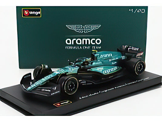 ASTON MARTIN F1 AMR23 TEAM ARAMCO COGNIZANT N 14 SEASON 2023 FERNANDO ALONSOフィギュア付き GREEN/Bburago 1/43ミニカー シグネチャーシリーズ