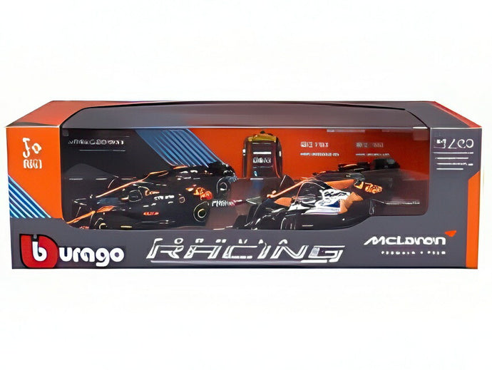 【予約】McLAREN F1 4台セット - MCL36 2022 & MCL60 2023 TEAM McLAREN オレンジ/ブラック/ホワイト/ Bburago 1/43 ミニカー