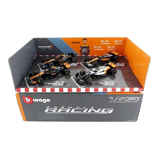 マクラーレン ランド・ノリス 4台セット MCL36 MCL60 2022-2023 / Bburago 1/43 ミニカー