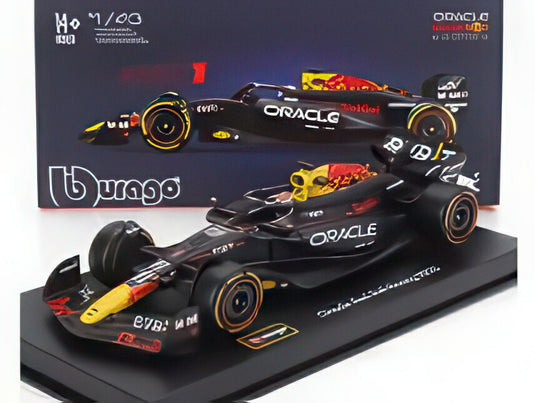 RED BULL F1 RB20 チーム オラクル レッドブルレーシング 1号車 ワールドチャンピオン シーズン 2024 マックス・フェルスタッペン ドライバーフィギュア・ ブルー イエロー レッド/ Bburago 1/43 シグネチャーミニカー