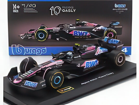 ALPINE F1 A524 チーム BWT アルピーヌ 10号車 シーズン 2024 ピエール・ガスリー ドライバーフィギュア・ ブラック ブルー ピンク/ Bburago 1/43 シグネチャー