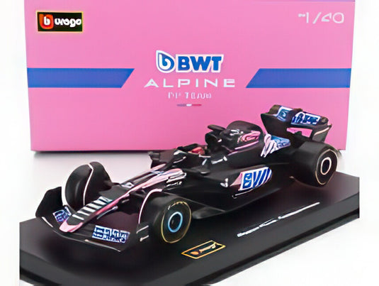 ALPINE F1 A524 チーム BWT アルピーヌ 31号車 シーズン 2024 エステバン・オコン ドライバーフィギュア・ ブラック ブルー ピンク/ Bburago 1/43 シグネチャー
