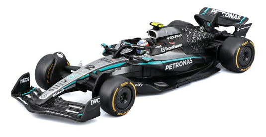 【予約】MERCEDES GP F1 W16 2025 アンドレアキミアントネッリ N12 ブラックシルバーグリーン/ Bburago 1/43 シグネチャーシリーズミニカー