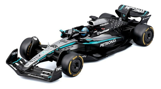 【予約】MERCEDES GP F1 W16 2025 ジョージラッセル N63 ブラックシルバーグリーン/ Bburago 1/43 シグネチャーシリーズミニカー