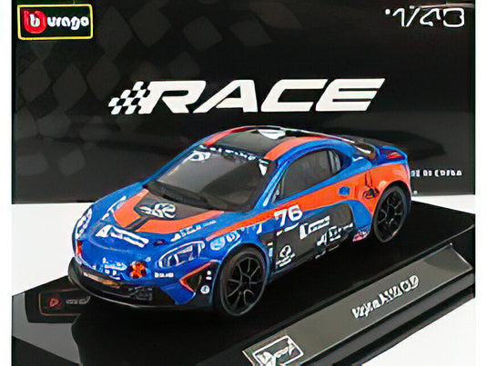 RENAULT A110 N 76 CUP 2020 BLUE ORANGE/Bburago 1/43ミニカー シグネチャーシリーズ