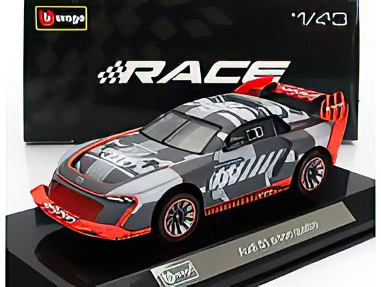 AUDI S1 E-TRON QUATTRO N 0 プレゼンテーション 2023 展示ケース付 シルバー レッド ブラック / Bburago 1/43 ミニカー
