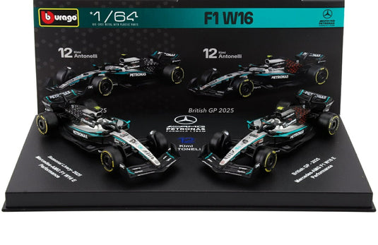 【予約】 MERCEDES GP- SET F1  2X W16 TEAM AMG PETRONAS MOTORSPORT N 12 SEASON 2025 ANDREA KIMI ANTONELLI + BRITISH