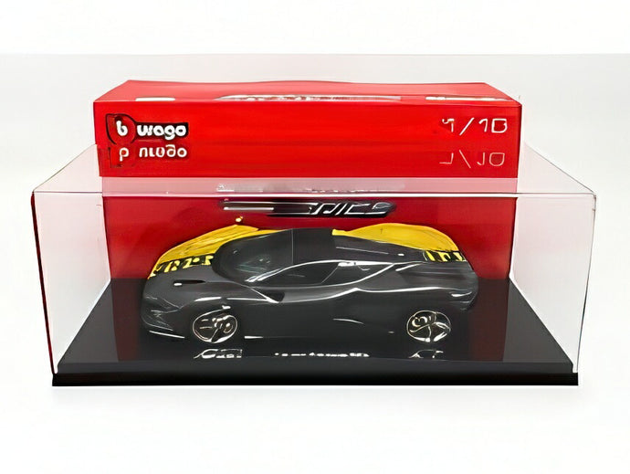 【予約】2026年発売予定FERRARI DAYTONA SP3 クローズドルーフ スペシャルリバリー 2022 ケース付 限定 ジャッロモデナ シャイニーカーボン/ Bburago 1/18 600台限定 海外限定ミニカー