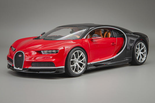 Bugattiブガッティ Chiron 2016 red black /Bburagoブラーゴ 1/18 ダイキャストミニカー
