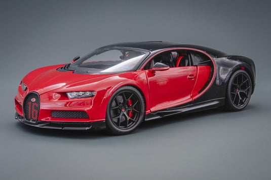 Bugattiブガッティ Chiron Sport レッド ブラック /Bburagoブラゴ 1/18 ダイキャスト ミニカー