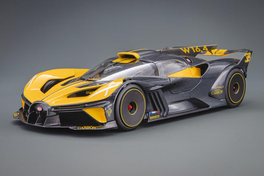 Bugattiブガッティ Bolide 2020 イエロー グレーメタリック /Bburagoブラゴ 1/18 ダイキャスト ミニカー