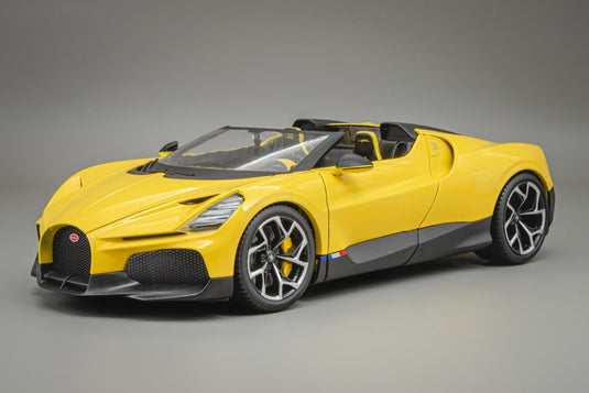 Bugattiブガッティ W16 Mistral Cabriolet yellow black /Bburagoブラーゴ 1/18 ダイキャストミニカー