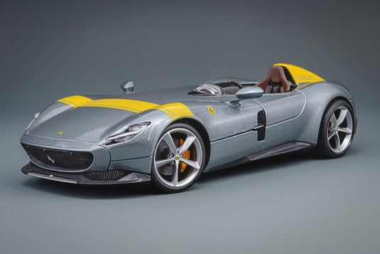 Ferrariフェラーリ Monza SP1 2019 grey metallic decorated /Bburagoブラーゴ 1/18 ダイキャストミニカー