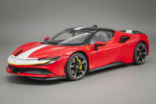Ferrariフェラーリ SF90 Stradale 2021 red decorated /Bburagoブラーゴ 1/18 ダイキャストミニカー