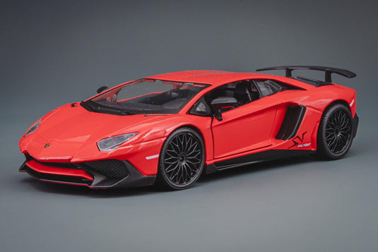 Lamborghiniランボルギーニ Aventador LP750 4 SV ライトレッド /Bburagoブラーゴ 1/24 ダイキャストミニカー