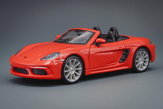 Porscheポルシェ 718 Boxster オレンジ /Bburagoブラーゴ 1/24 ダイキャストミニカー