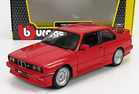 BMWビーエムダブリュー 3シリーズ M3 E30 1988 レッド / BURAGO 1/24 ミニカー