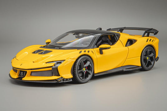 Ferrariフェラーリ SF90 XX Stradale 2024 yellow black /Bburagoブラゴ 1/24 ミニカー