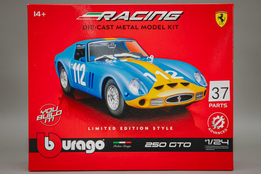 Ferrariフェラーリ 250 GTO No 112 Targa Florio 1964 塗装済み blue yellow 組み立てプラモキット模型 /Bburagoブラゴ 1/24