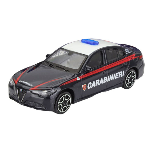 Alfa Romeoアルファロメオ Giuliaジュリア 2015 Carabinieriカラビニエリ ブルー ホワイト / Bburago 1/43 ミニカー