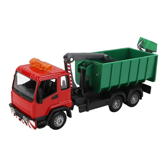 MANマン TRUCKトラック CASSONE RIBALTABILE TRASPORTO RIFIUTI URBANI 3 ASSI 2010 RED GREENレッドグリーン / Bburago 1/43 ミニカー
