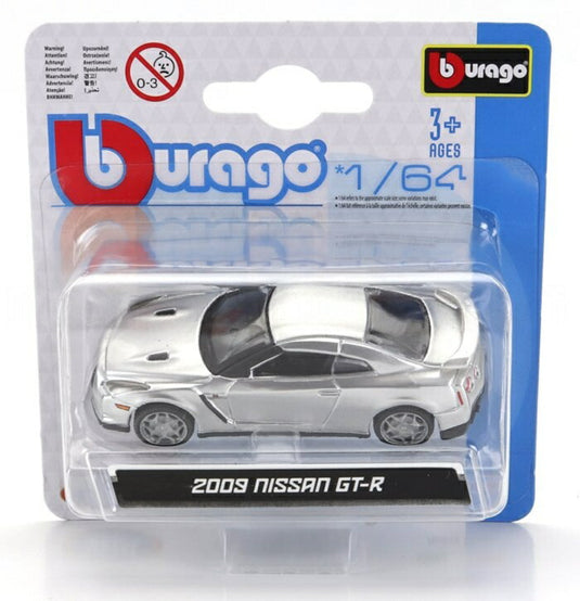 Nissan日産 GT-R (R35) 2009 シルバー / Bburago 1/64 ミニカー