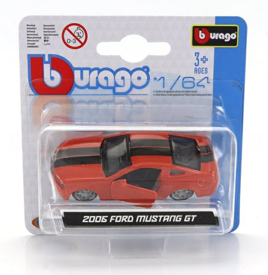 Ford USAフォードUSA Mustangマスタング GT Coupeクーペ 2006 オレンジ / Bburago 1/64 ミニカー