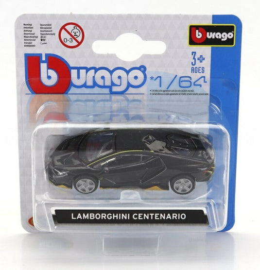 Lamborghiniランボルギーニ Centenarioチェンテナリオ 2016 グレーイエロー / Bburago 1/64 ミニカー