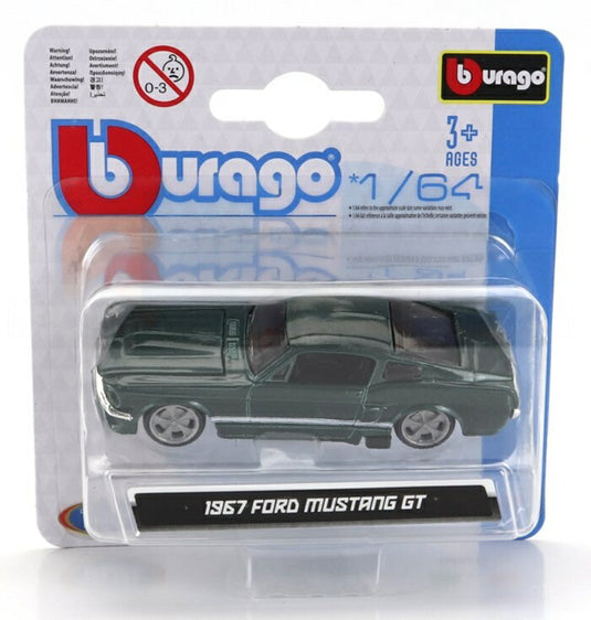 Ford USAフォードUSA Mustangマスタング GT500 Coupeクーペ 1967 グリーン / Bburago 1/64 ミニカー