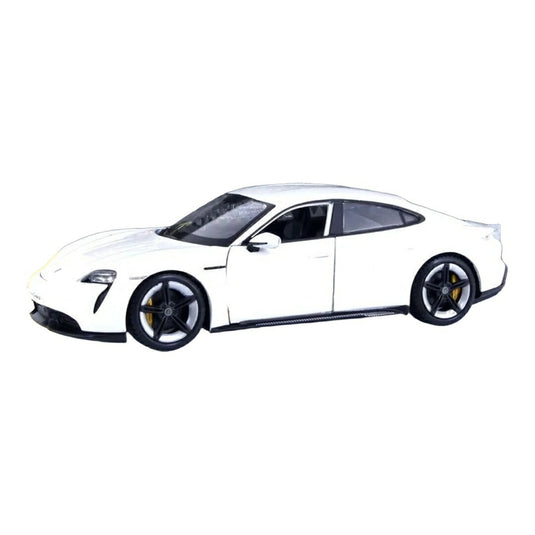 ポルシェ タイカン ターボ S ホワイト / Bburago 1/24 ミニカー