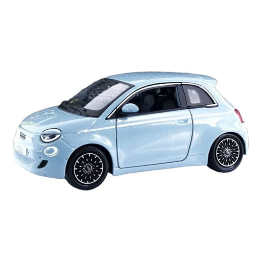 フィアット 500e 2023 ブルー / Bburago 1/24 ミニカー