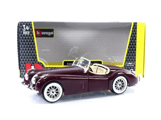 ジャガー XK 120 カブリオレ 1948 レッド / Bburago 1/24 ミニカー