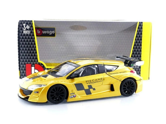 ルノー メガーヌ トロフィー 2005 イエロー / Bburago 1/24 ミニカー