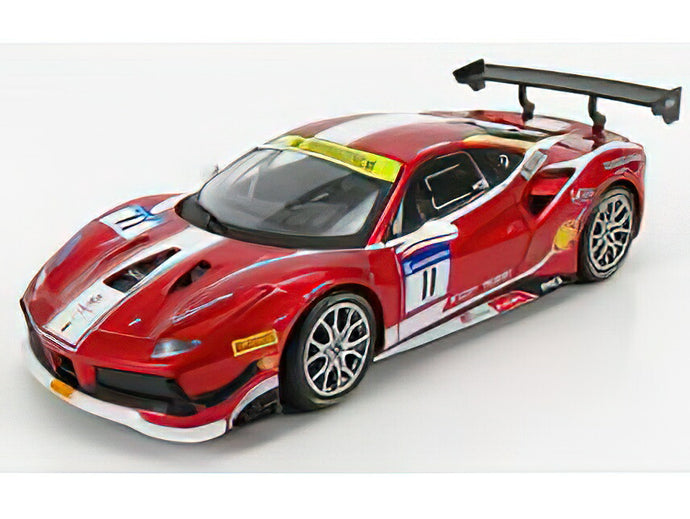 【予約】8月以降発売予定FERRARIフェラーリ 488 CHALLENGE N 11 RACING 2017  RED MET/BURAGO 1/24ミニカー