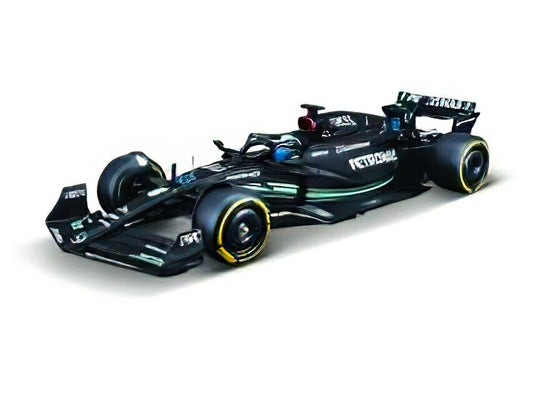 【予約】8月以降発売予定MERCEDES GP  F1 W14 TEAM MERCEDESAMG PETRONAS FORMULA ONE N 63 SEASON 2023 GEORGE RUSSEL  WITH PILOT AND SHOWCASE  MATT BLACK/BURAGO 1/24ミニカー