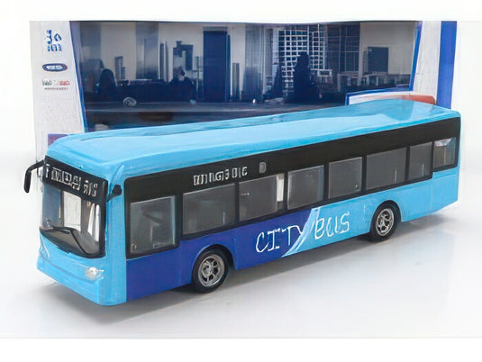 AUTOBUS シティバス 18番 BBURAGOバス 2トーンブルー/BURAGO 1/50ミニカー